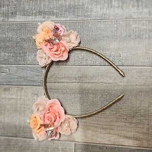 Clairs cat ears floral headband